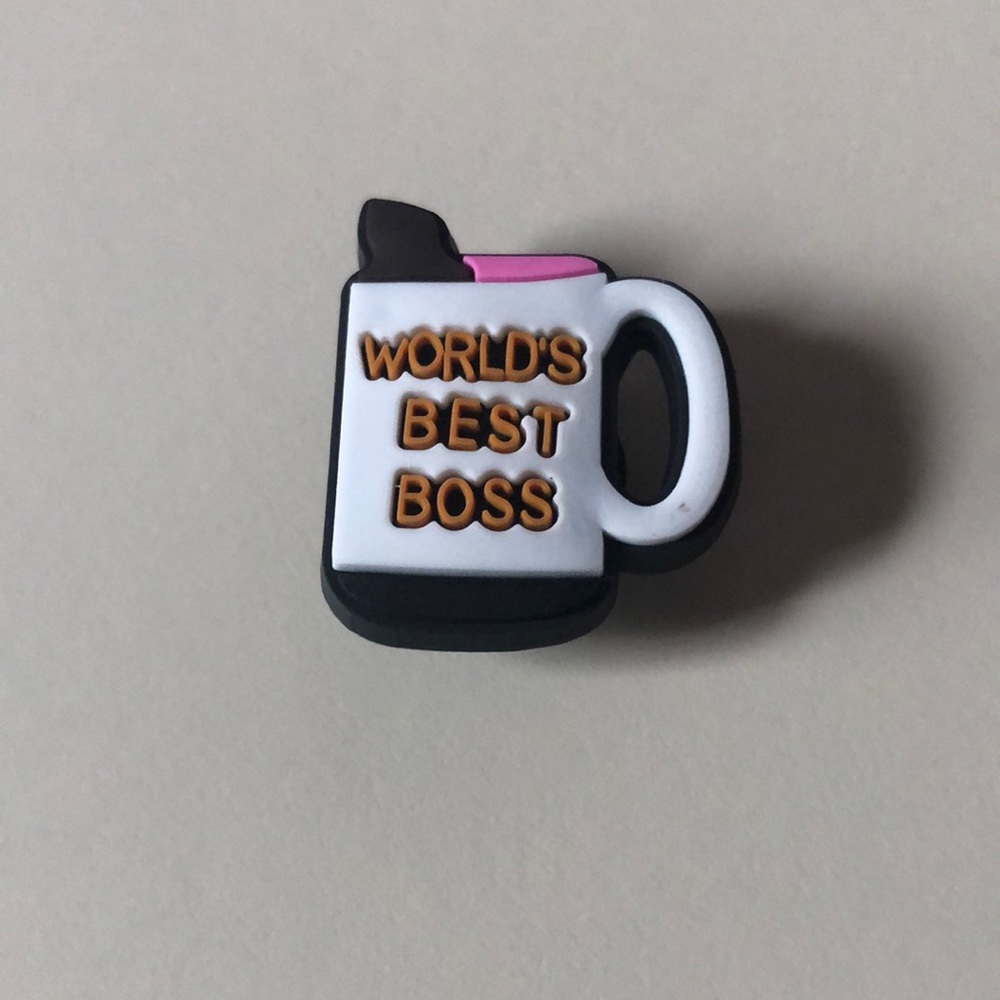 World’s best boss croc charm